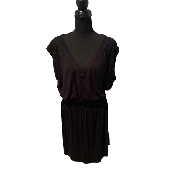 Banana Republic Sleeveless V-neck Dress Black Medium - Picture 1 of 6